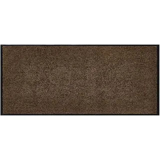 andiamo Premium-Fußmatte Wash & Clean - langlebige Schmutzfangmatte Hauseingang - als Fußmatte innen oder als Fußabtreter im überdachten Außenbereich - saugstarker Fußabstreifer 60 x 90 cm Braun