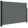 Seitenmarkise 140 x 500 cm Grau Polyester