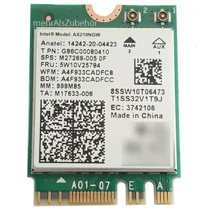 Intel Wi-Fi 6E AX210 Gig+ Modul, mit vPro, 2.4GHz/5GHz/6GHz WLAN, Bluetooth 5.3, M.2