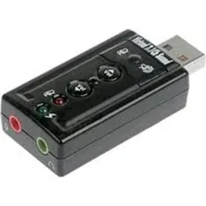 Link SCHEDA AUDIO USB 2.0 BK PER WINDOWS 10/8/7/VISTA/XP, Audio Adapter
