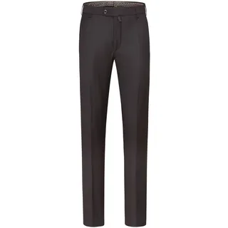 Anzughose MEYER "Bonn", Herren, Gr. 48, N-Gr, schwarz, Obermaterial: 100% Wolle WO., uni, slim fit, Hosen Anzughose, mit Französischen Seitentaschen