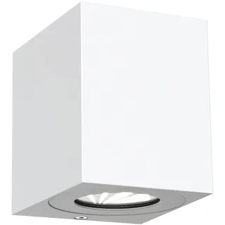 Nordlux Außenwandleuchte Aluminium 10,6 cm inkl. LED 500 lm IP44 weiß
