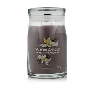 Yankee Candle Smoked Vanilla & Cashmere große Kerze 567 g beige