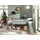 Spielbett Pino 90 x 200 cm Kiefer massiv grau lackiert grau