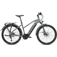 HEPHA E-Bike Trekking 7 Ultra, 100Nm Mittelmotor Elektrofahrrad, 708Wh Akku (bis zu 200Km), Smart APP, 10-Gang, Federgabel 63mm, 27.5 Zoll(Lowstep, Dark Grey, M-46cm)