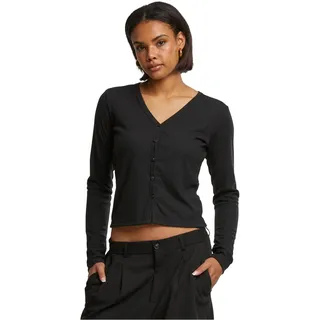 Urban Classics Ladies Rib Cardigan Black, L