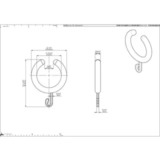 pba 01 Duschvorhangring aus Nylon