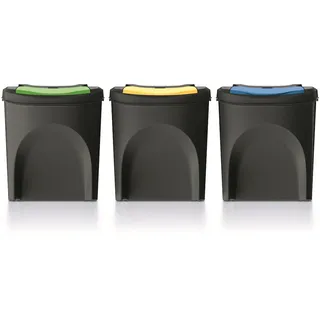 KEDEN Sortibox 3x25 l Schwarz
