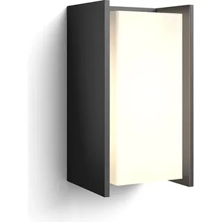 Philips Außenwandleuchte Aluminium 21,2 cm x 11,8 cm x 10,1 cm inkl. E27 LED-Lampe anthrazit