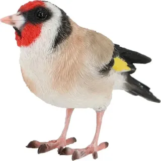 Esschert Design | Gartenfiguren - Vogel - 12 x 8,5 cm - Wetterfest - Realistische Deko - Braun, Schwarz, Rot