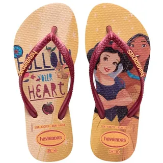 Havaianas Kids Slim Princess Flipflop, Golden, 31-32 EU