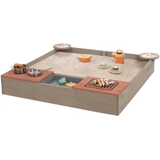 Muddy Buddy Sandkasten Muddy Buddy mit Matschwanne und Grill rosa