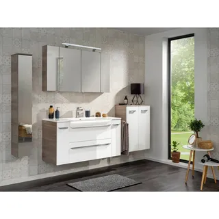 Fackelmann Spiegelschrank Luxor Steinesche 80 cm mit Softclose Türen