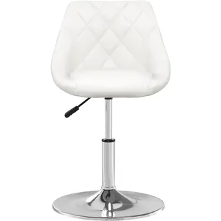 vidaXL Esszimmerstühle 6 Stk. Weiß Kunstleder - Weiß