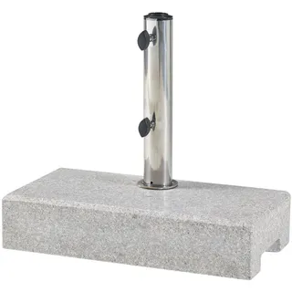 casa.pro Sonnenschirmständer Bomba Granit 45x22,5x9,5cm rechteckig 25kg - Grau