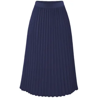 Plisseerock Damen Damen Lang Faltenrock Elastische Plissee Rock A Linie Chiffon Rock Einfarbig Frühling Sommer Herbst Maxirock
