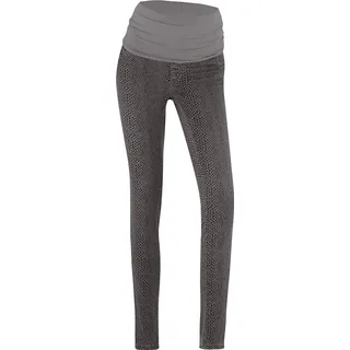 Bellybutton Damen Umstandshose Grau mit Animalprint