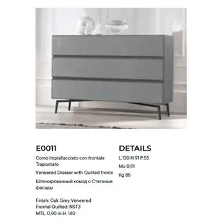 Kommode Luxus Klasse Möbel Stil Modern Konsolen Tisch Massivholz Neu - Grau