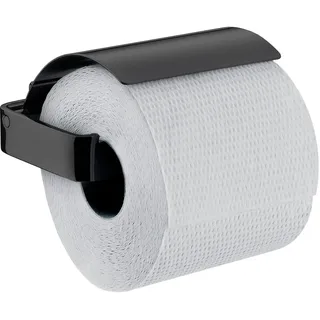 EMCO loft Toilettenpapierhalter mit Deckel, 050013300, Farbe: schwarz
