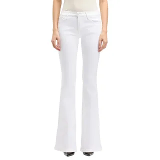 7 For All Mankind Women's ORIGINAL Bootcut TAILORLESS White Jeans, 24W
