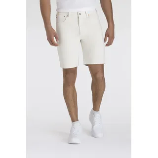 Levi's 501 Jeansshorts in cremweiß mit geradem Schnitt W29