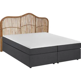 SIT Möbel Boxspringbett 180 x 200 cm Grau