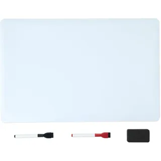 Amazon Basics Magnet-Whiteboard für Kühlschrank, trocken abwischbar, mit 2 Stiften und 1 Radiergummi, flexibler Planer, Notiztafel oder Anschlagtafel für Zuhause, Küche, Büro und Schule, 33cm x 50cm