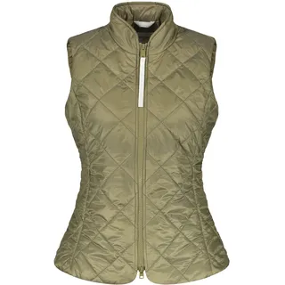 Gerry Weber Damen Weste mit Rautenstepp ärmellos unifarben Olive 36