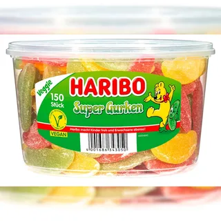 HARIBO Saure Gurken Fruchtgummi 1350,0 g