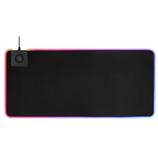 deltaco GAMING XL RGB Mauspad Schwarz
