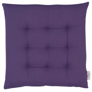 Tom Tailor Sitzkissen MIT 9 Punkt-Steppung Dove , Lila , Textil , 40x5x40 cm , Oeko-Tex® Standard 100 , Heimtextilien, Wohntextilien, Sitzkissen