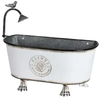 Blumenkasten/Badewanne aus Metall, Design Nature Garden & Metall, 3 Farben