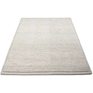 carpetfine Seebu Loop Wollteppich 40 x 60 cm Weiß