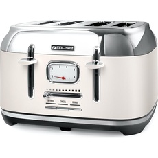 Muse MS-131 SC Toaster Beige, Toaster, Weiss