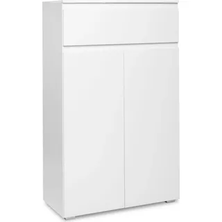 Highboard Image Blanc 3 weiß matt 2-trg 1SK 80x131 B/H/T ca. 80/131/40 cm 3 EB - Weiß