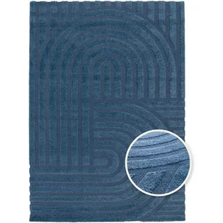 Primaflor COSMO Swing Kurzflorteppich 200 x 290 cm Blau