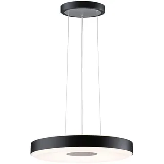 Paulmann Puric Pane 1-flg. 40 cm rund schwarz, grau