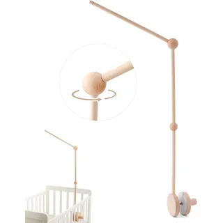 Promise Babe Mobile Baby Mobile Halterung Holz Babybett Holz Halter Gestell Mobile Halterung Series Geschenkidee (Big Size Upgraded Holder)