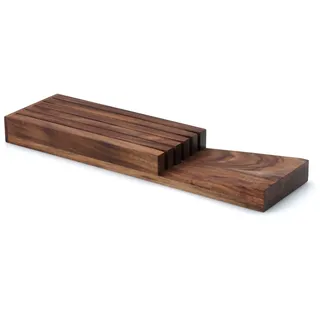 Continenta Messerblock für Schublade unbestückt Akazie