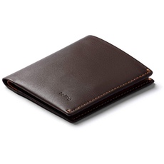 Bellroy Note Sleeve, schlanke Leder Brieftasche, mit RFID Schutz erhältlich (Max. 11 Karten, Geldscheine und Münzen) - Java Caramel - RFID