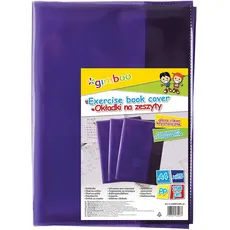 gimboo Hefthüllen Heftumschläge/ 25 Stück - 25er Packung/DIN A4/ Extra-Stark - 150 my aus PP/Violett Transparent Klar/Kristallklar/Heftschoner für Schulhefte/Buchumschlag