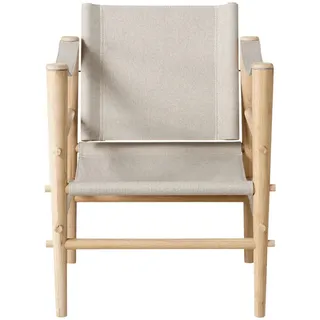 Mid.you Loungesessel , Naturfarben , Holz , Bambus , massiv , konisch , 59x79x61 cm , Gartenmöbel, Loungemöbel, Loungesessel