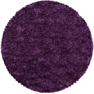 Fluffy 3500 Hochflorteppich Ø 200 cm lila