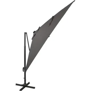 vidaXL Ampelschirm mit LED-Beleuchtung 300 cm Anthrazit - Grau