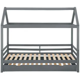 OTTO home Kinderbett »Alpi« inklusive Bettschubkasten und Lattenrost, Liegefläche 90x200 cm, grau