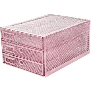 Exerz Papier Sortierer 3-tlg. Hell-Pink