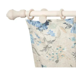 Gardinenstange SN DECO GROUP "Ares" Gr. 8, weiß (weiß antikfarben), L:320cm, Holzwerkstoff, Gardinenstangen, Gardinenstange, 28 mm, Holz, verschiedene Längen und Farben, Komplettset