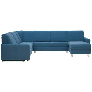 Sedda Wohnlandschaft , Blau, Petrol , Textil , U-Form , 322x236 cm , Austria Gütezeichen, AZO-frei, Made in Austria , erweiterbar, Typenauswahl, Bettkasten erhältlich, Fußauswahl, Stoffauswahl, Sitzqualitäten, seitenverkehrt erhältlich, Bettfunktion erhältlich, Hocker erhältlich, Rückenfutter , Wohnzimmer, Sofas & Couches, Wohnlandschaften, Wohnlandschaften in U-Form