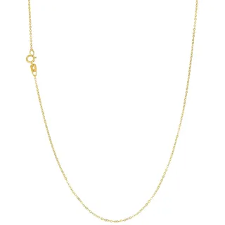 Amor Collierkettchen »Classics, Rundankerkettengliederung« Made in Germany, gelb