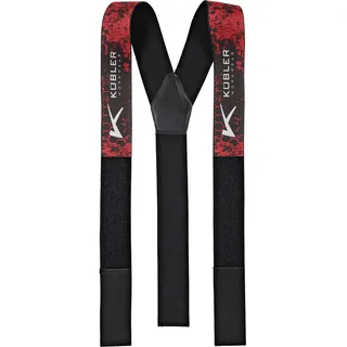 Kübler Hosenträger Forest rot/schwarz Breite 50 mm